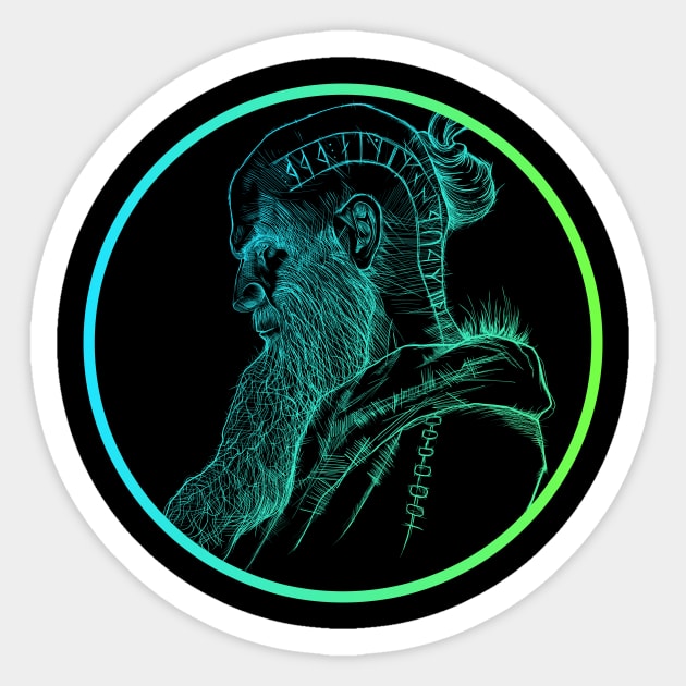 Floki Electric fade style Sticker by DanielVind